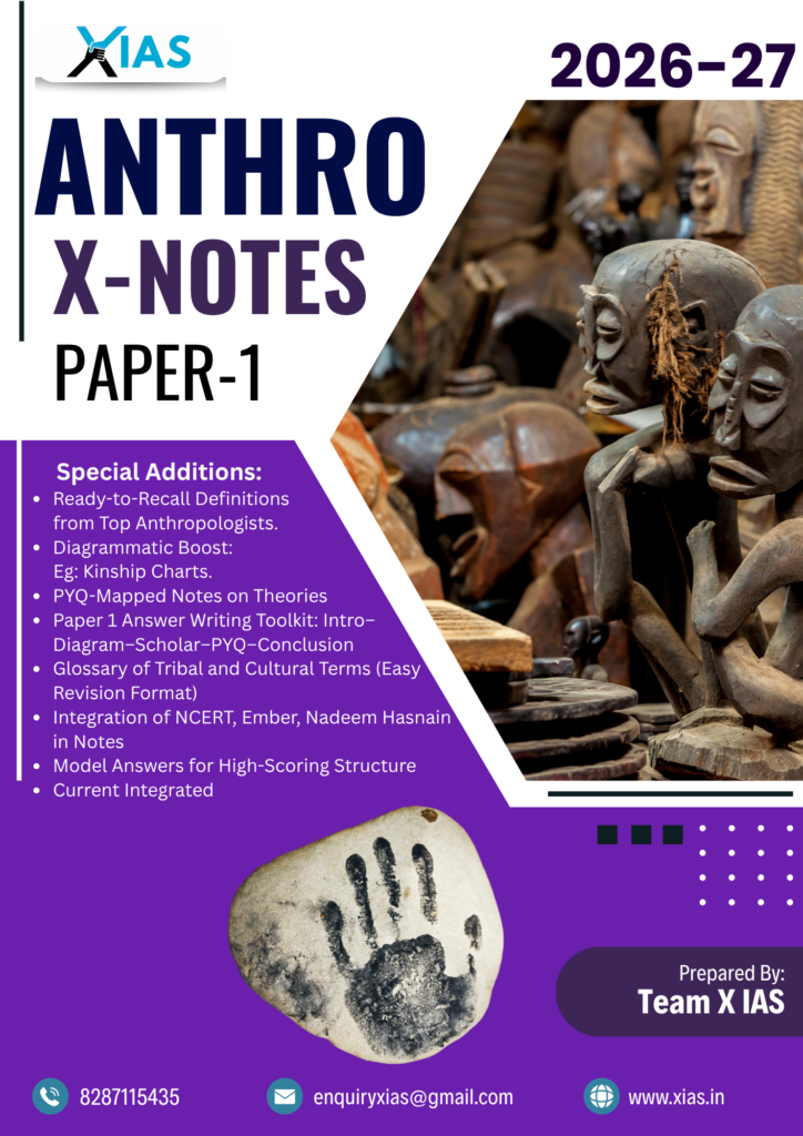 FEATURES OF ANTHROPOLOGY X-NOTES