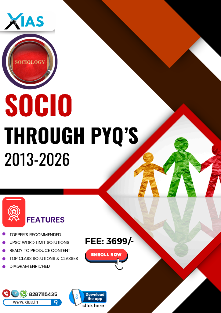 FEATURES OF SOCIO THROUGH PYQs