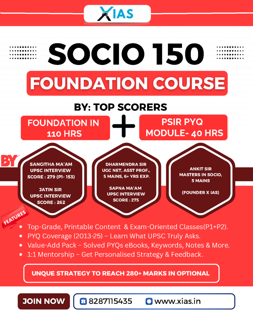 FEATURES OF SOCIOLOGY FOUNDATION+PYQ MODULE 2027/28